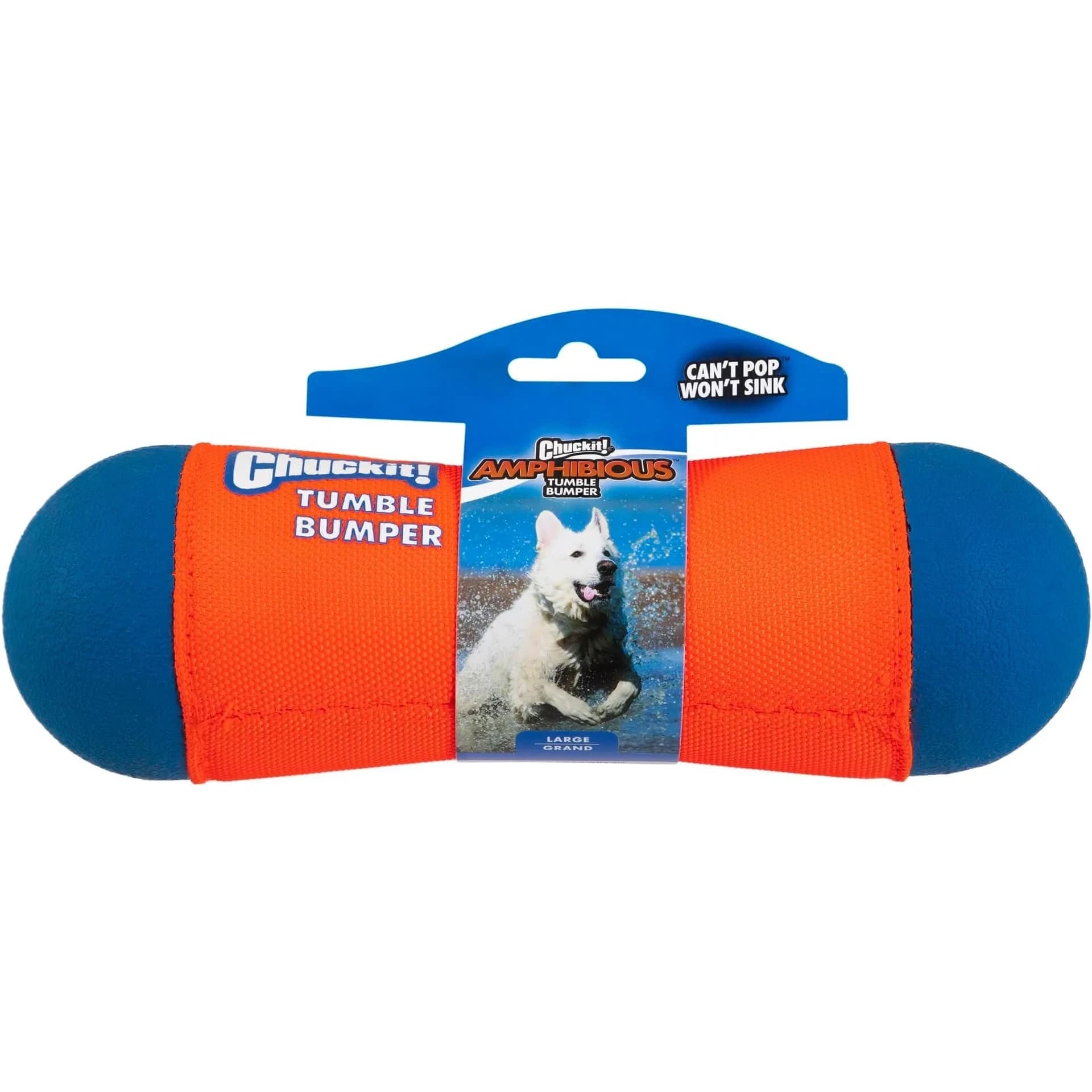 Chuckit! Amphibious Tumble Bumper Dog Toy Large (Pack of 12) | Floats High, Bounces Randomly