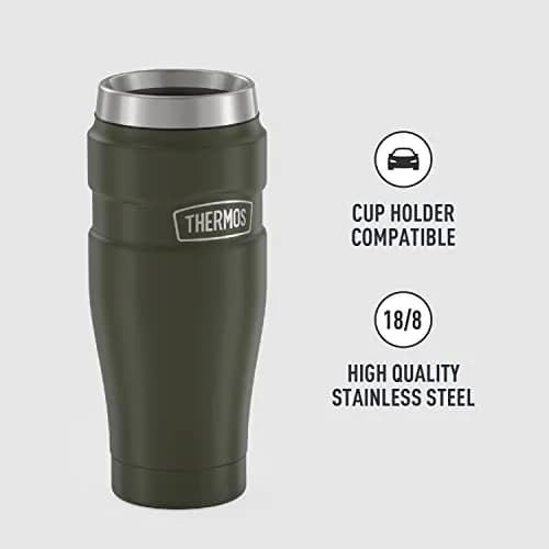 THERMOS Stainless King 16oz Travel Tumbler - Army Green (4-Pack) thumbnail 4