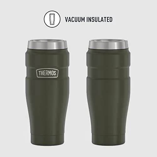 THERMOS Stainless King 16oz Travel Tumbler - Army Green (4-Pack) thumbnail 2