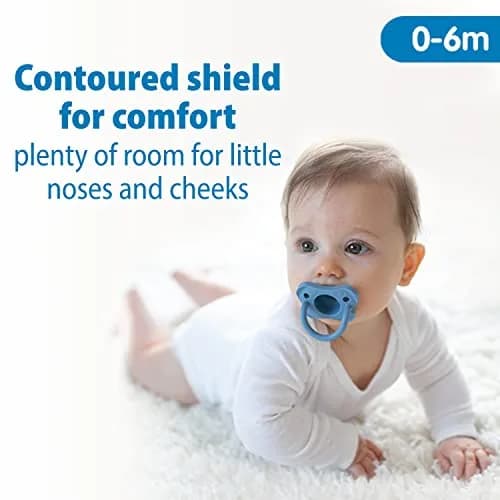 Dr. Brown's HappyPaci Silicone Baby Pacifier 0-6m | BPA-Free, Contoured Shield thumbnail 3