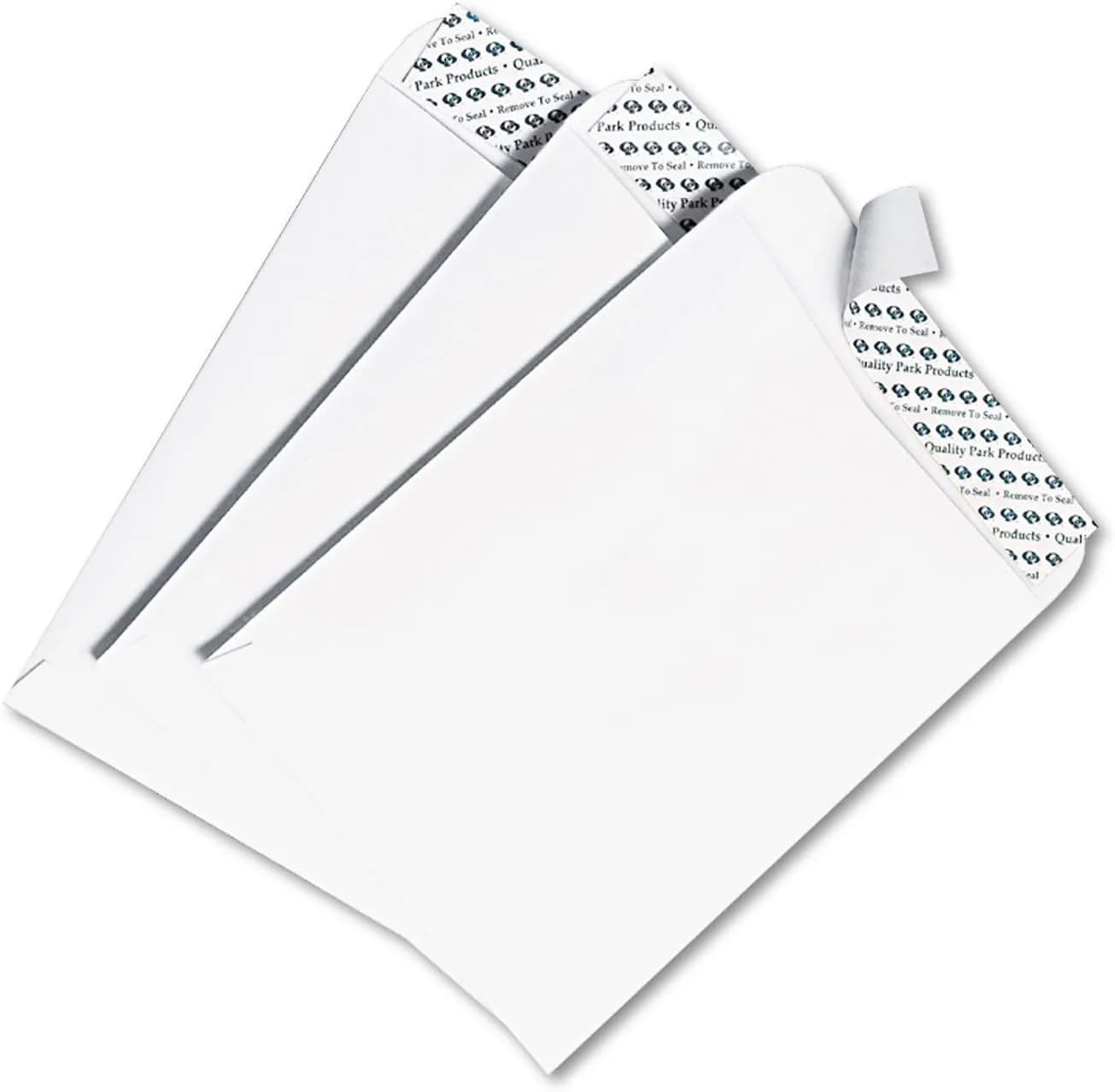 Quality Park 9-1/2 x 12-1/2 Catalog Mailing Envelopes, Redi-Seal 500-Count | Bulk White Wove Paper - main product image