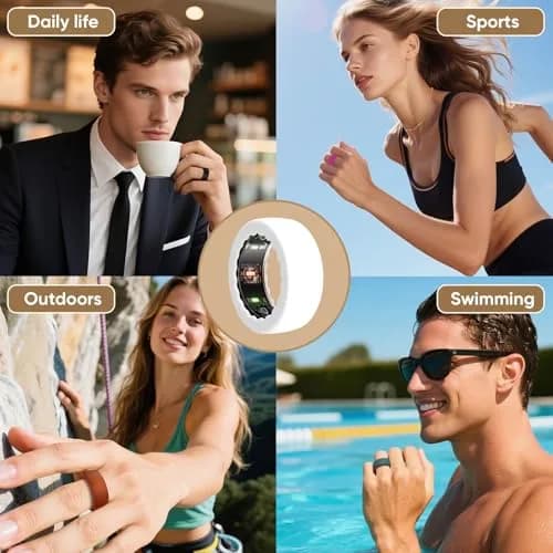 BO&DQQ 15 Pack Ultra-Thin Silicone Covers for Oura Ring Gen 4/4 Ceramic/3 | Precise Sensor Fit & Waterproof thumbnail 5