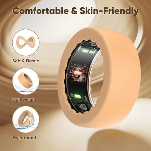 BO&DQQ 15 Pack Ultra-Thin Silicone Covers for Oura Ring Gen 4/4 Ceramic/3 | Precise Sensor Fit & Waterproof thumbnail 3