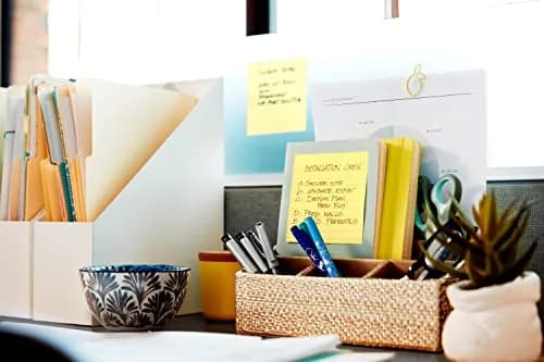 Post-it Note Dispensers, 4 in. x 4 in. (Pack of 6) | Black Dispenser with Clear Top | 6 Dispensers thumbnail 6