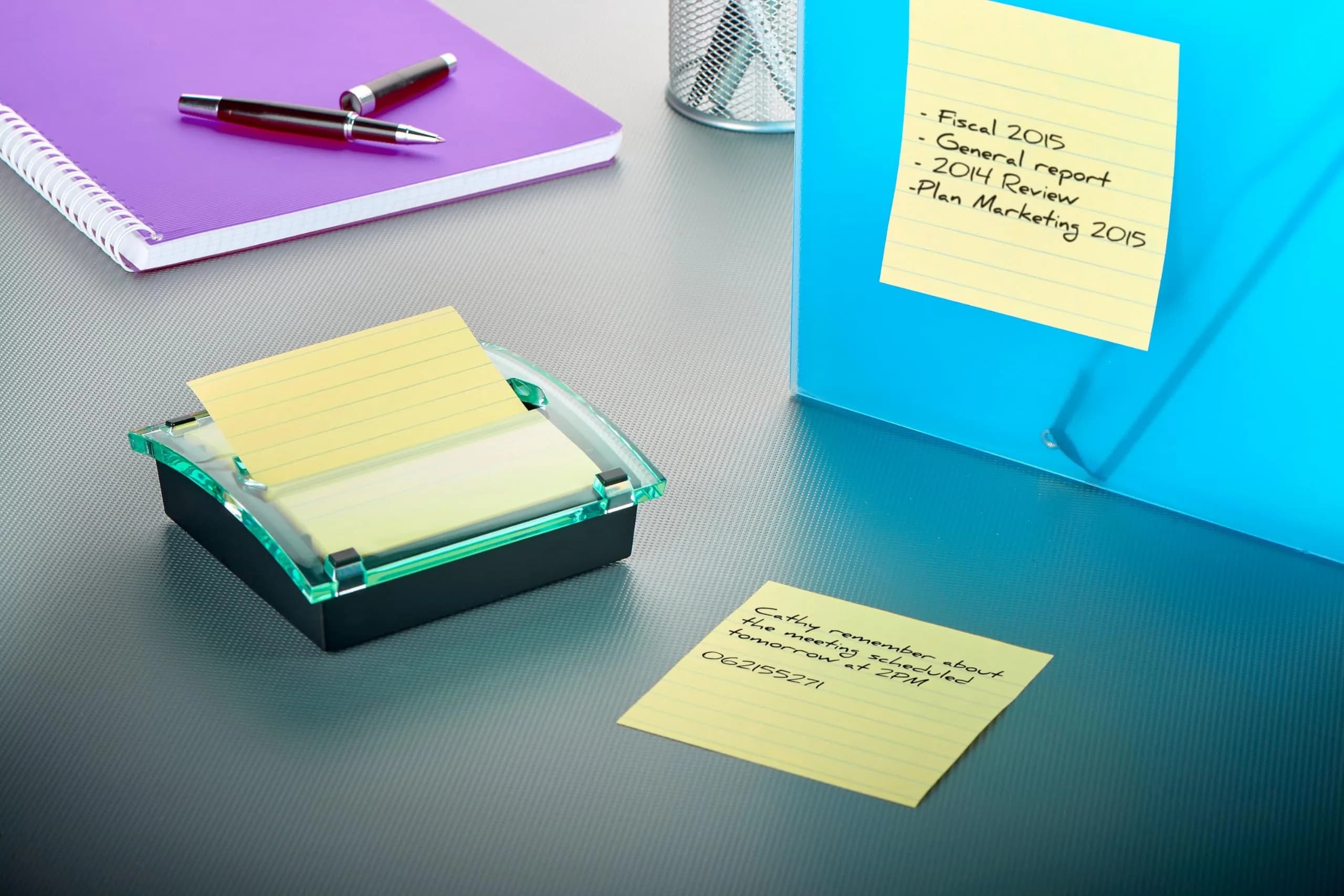 Post-it Note Dispensers, 4 in. x 4 in. (Pack of 6) | Black Dispenser with Clear Top | 6 Dispensers - view 4
