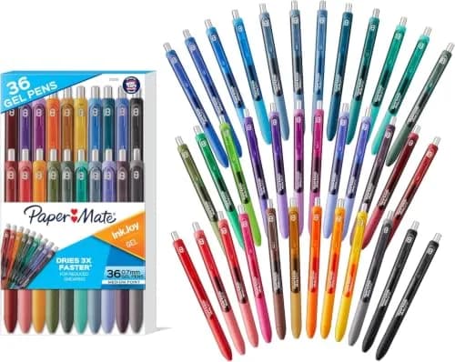 Paper Mate InkJoy Gel Pens, Retractable, Medium Point (0.7 mm), 216 Count | Smooth Writing Instrument thumbnail 1