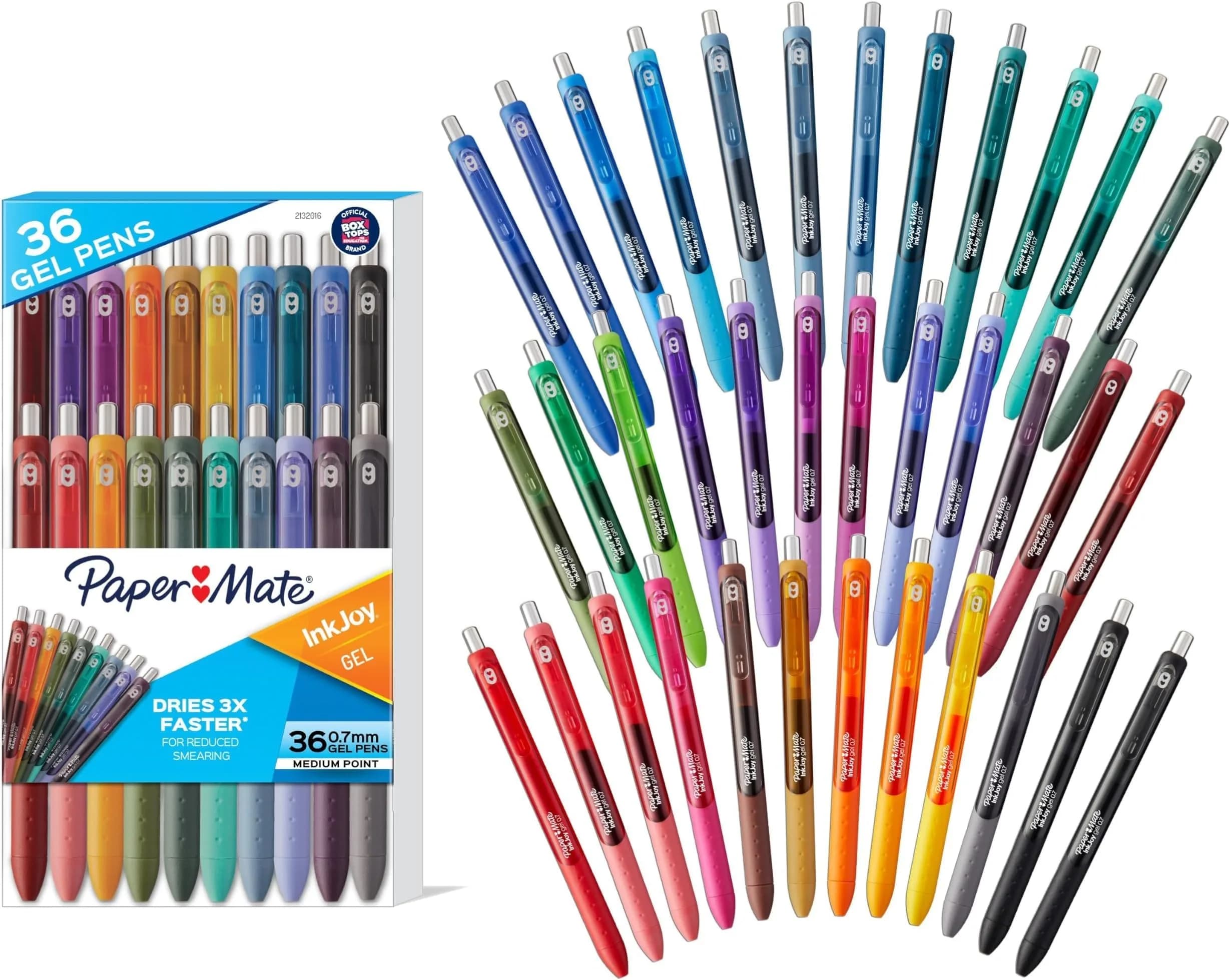 Paper Mate InkJoy Gel Pens, Retractable, Medium Point (0.7 mm), 216 Count | Smooth Writing Instrument - main product image