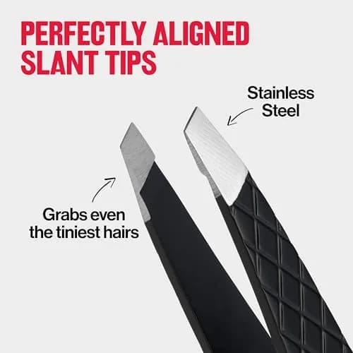 REVLON Expert Slant Tweezer, High Precision For an Easy Hair Removal, Made With Stainless Steel, 12 Count | Perfectly Aligned Slant Tips thumbnail 5