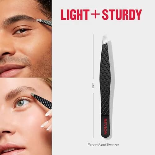 REVLON Expert Slant Tweezer, High Precision For an Easy Hair Removal, Made With Stainless Steel, 12 Count | Perfectly Aligned Slant Tips thumbnail 8