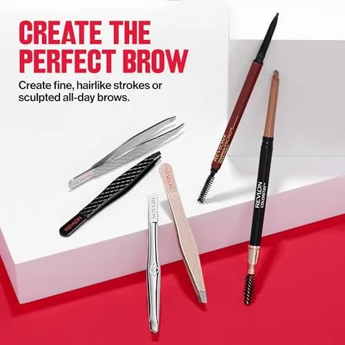 REVLON Expert Slant Tweezer, High Precision For an Easy Hair Removal, Made With Stainless Steel, 12 Count | Perfectly Aligned Slant Tips thumbnail 9