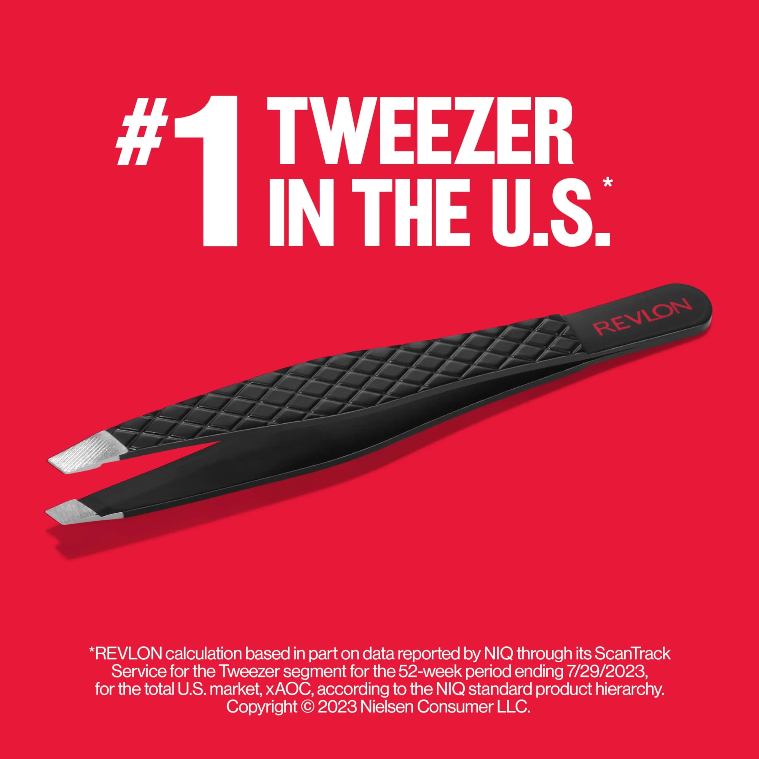 Revlon Expert Slanted Tweezer - 1 Count Pack of 12, Stainless Steel for Precision Eyebrow Shaping - view 4