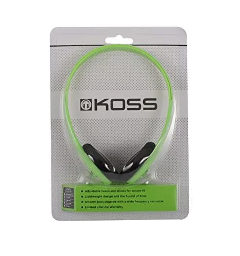 Koss KPH7G Portable On-Ear Headphone with Adjustable Headband - Green, 8.7 x 6.2 x 2.0, (Pack of 6) thumbnail 2