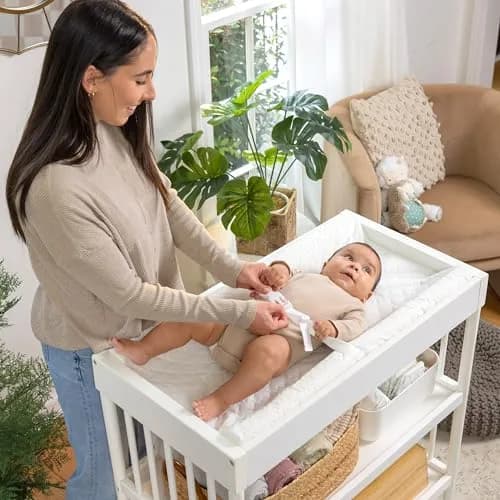 Summer by Ingenuity Contoured Changing Pad – Pack of 6 | Waterproof Liner & Safety Strap Included thumbnail 5