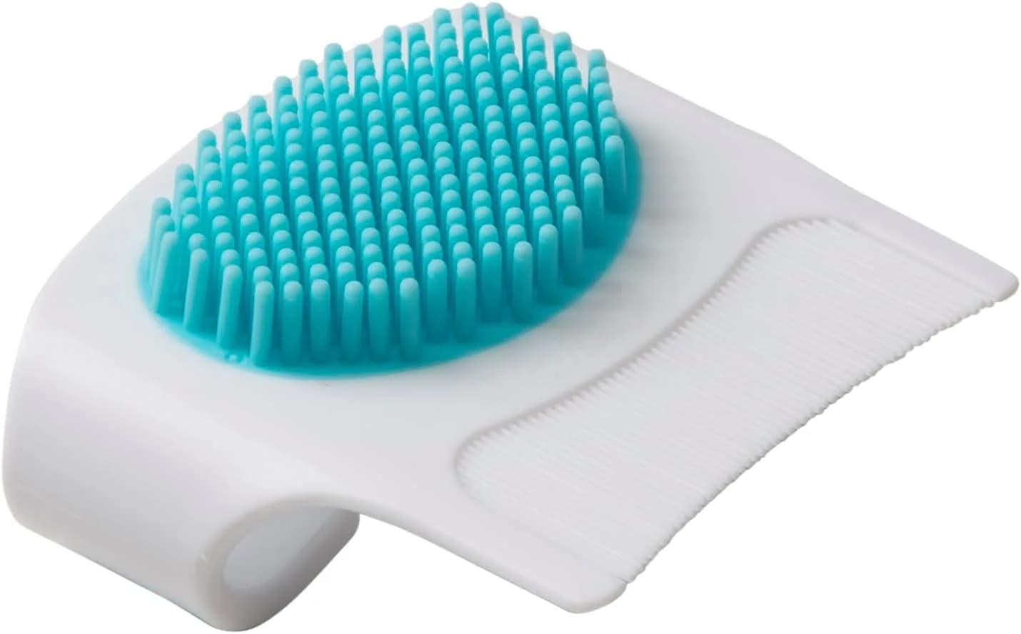 Safety 1st Cradle Cap Brush and Comb Set, White/Blue, Pack of 12 | Gentle Newborn Scalp Care - main product image