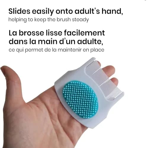 Safety 1st Cradle Cap Brush and Comb Set | 2-in-1 Gentle Scalp Care for Newborns thumbnail 5