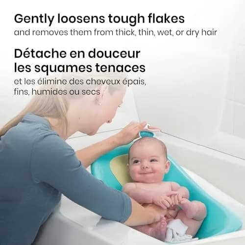 Safety 1st Cradle Cap Brush and Comb Set | 2-in-1 Gentle Scalp Care for Newborns thumbnail 3