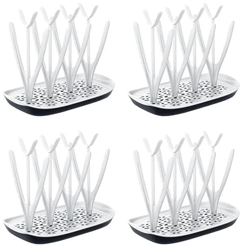 Philips Avent Drying Rack White SCF149/00 | Fits 8 Bottles, Nipples, Pump Parts & Accessories | 33cm (13.1") Long thumbnail 1
