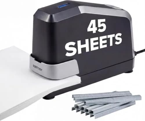 Bostitch Office Impulse Heavy Duty Electric Stapler Value Pack, 6-Pack, 45 Sheets | 7.81 kg (15 lb) | Faster Stapling thumbnail 1