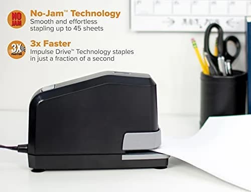 Bostitch Office Impulse Heavy Duty Electric Stapler Value Pack, 6-Pack, 45 Sheets | 7.81 kg (15 lb) | Faster Stapling thumbnail 2