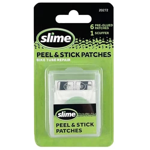 Slime Bike Skabs Pre-Glued Patch Kit | Peel & Stick, 6 Patches, Compact, for Bike Tube Repair thumbnail 1