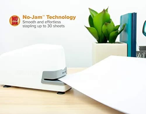 Bostitch Office Impulse 30 Sheet Electric Stapler - Heavy Duty, No-Jam, White (Pack of 6) | 3X Faster Stapling Speed thumbnail 2