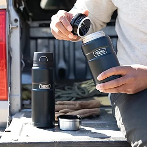 THERMOS Stainless King Vacuum-Insulated Drink Bottle 24oz | Keeps Drinks Hot 18h Cold 24h thumbnail 6
