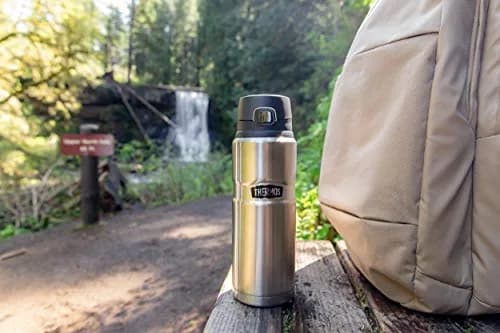 THERMOS Stainless King Vacuum-Insulated Drink Bottle 24oz | Keeps Drinks Hot 18h Cold 24h thumbnail 7