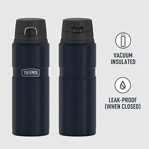 THERMOS Stainless King Vacuum-Insulated Drink Bottle 24oz | Keeps Drinks Hot 18h Cold 24h thumbnail 2