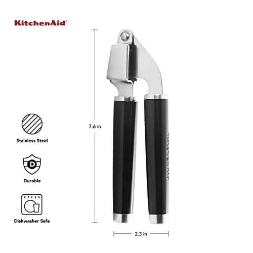 KitchenAid Garlic Press One Size (Pack of 12) | Rust-Resistant Stainless Steel, Large Capacity, Dishwasher Safe thumbnail 2