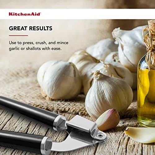KitchenAid Garlic Press One Size (Pack of 12) | Rust-Resistant Stainless Steel, Large Capacity, Dishwasher Safe thumbnail 3