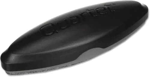 Quartet Magnetic 2-in-1 Whiteboard & Chalkboard Eraser, Black, 17.1 cm (6.5" L x 2" W x 1.38" H) | Pack of 12 thumbnail 1