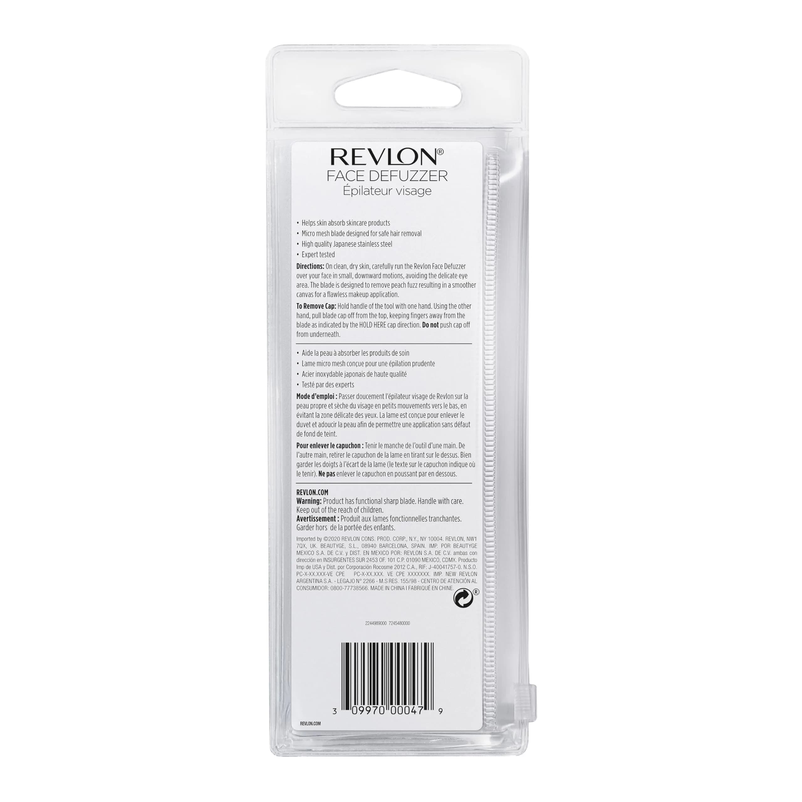REVLON Face Defuzzers, High Precision Hair Removal & Dermaplaning Blade, Smooth Skin, Japanese Stainless Steel | Pack of 24 (24 Count) - view 7