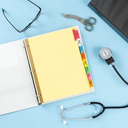 Avery 8-Tab Binder Dividers with Big Tabs, Multicolor Inserts, 48-Tab Set | Organize School, Office, or Home thumbnail 7