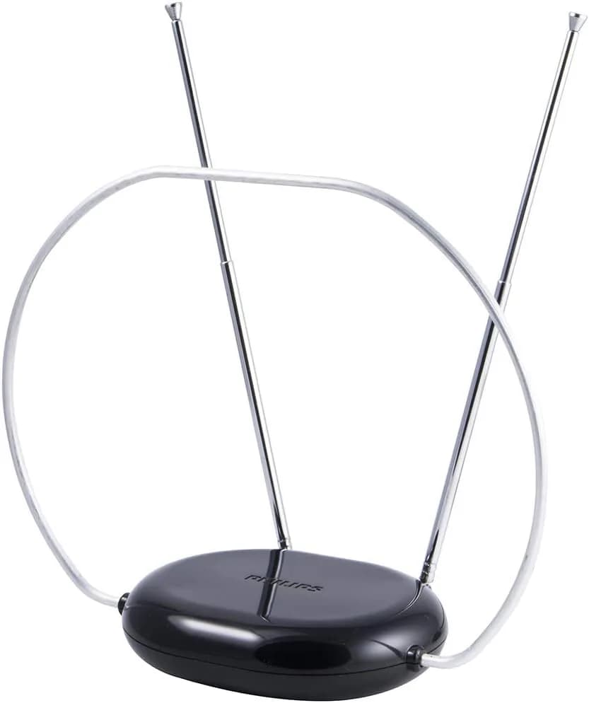Philips Rabbit Ears Indoor TV Antenna | 4K/1080p Compatible, Pack of 6, Tabletop Design thumbnail 2