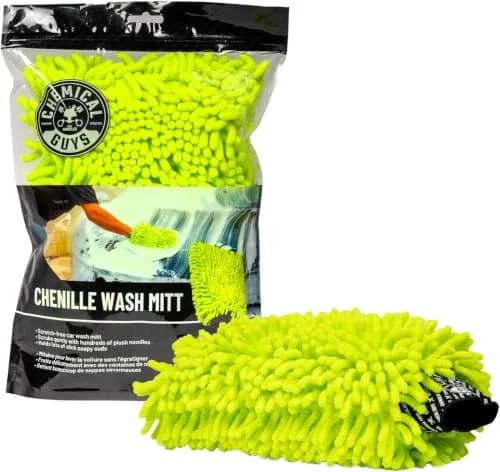 Chemical Guys Chenille Premium Microfiber Wash Mitt (Pack of 12) | Ultra-Soft Car Wash Glove for Scratch-Free Finish thumbnail 1