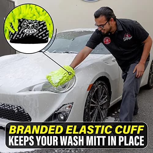 Chemical Guys Chenille Premium Microfiber Wash Mitt (Pack of 12) | Ultra-Soft Car Wash Glove for Scratch-Free Finish thumbnail 9