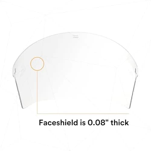 3M H8A Ratchet Headgear and WP96 Faceshield Combo | 2.5 lb (1.13 kg) Safety System thumbnail 8