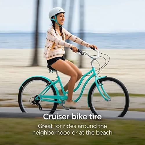 Schwinn 26" x 2.125" Cruiser Bike Tire | Puncture Guard & Smooth Tread (Pack of 2) thumbnail 6