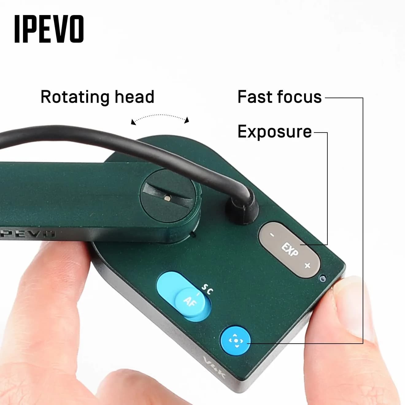 IPEVO V4K Ultra High Definition 8MP USB Document Camera Pack of 8 | Classroom-Ready Visualizer for Live Demo & Web Conferencing - view 6