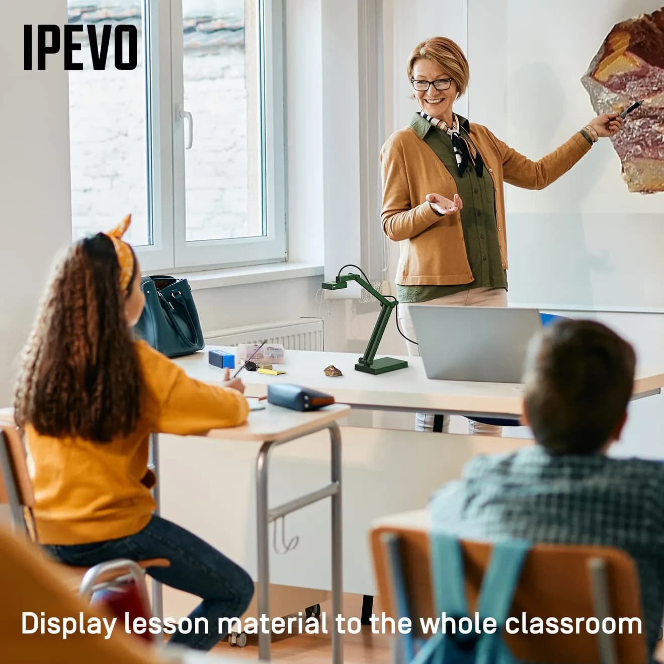 IPEVO V4K Ultra High Definition 8MP USB Document Camera Pack of 8 | Classroom-Ready Visualizer for Live Demo & Web Conferencing - view 2