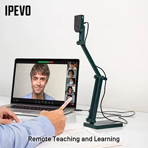 IPEVO V4K Ultra High Definition 8MP USB Document Camera Pack of 8 | Classroom-Ready Visualizer for Live Demo & Web Conferencing thumbnail 3