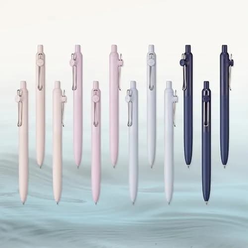 Uni-Ball Zento Liquid Gel Ink Retractable Pens, Medium Point (0.7mm), Muted Barrels, Black Ink, Pack of 144 | Smooth Writing for Professionals & Students thumbnail 3