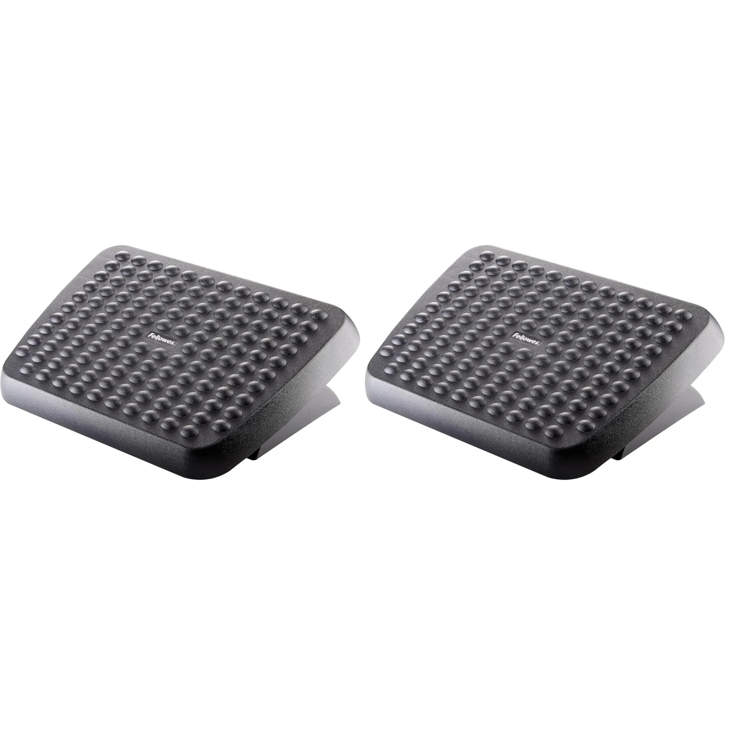 Fellowes Standard Foot Rest 2-Pack Graphite | Dual-Position Height Adjustment & Free-Floating Platform — Graphite