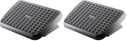 Fellowes Standard Foot Rest 2-Pack Graphite | Dual-Position Height Adjustment & Free-Floating Platform thumbnail 1