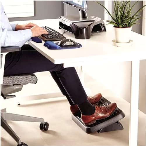 Fellowes Standard Foot Rest 2-Pack Graphite | Dual-Position Height Adjustment & Free-Floating Platform thumbnail 6