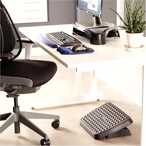 Fellowes Standard Foot Rest 2-Pack Graphite | Dual-Position Height Adjustment & Free-Floating Platform thumbnail 7