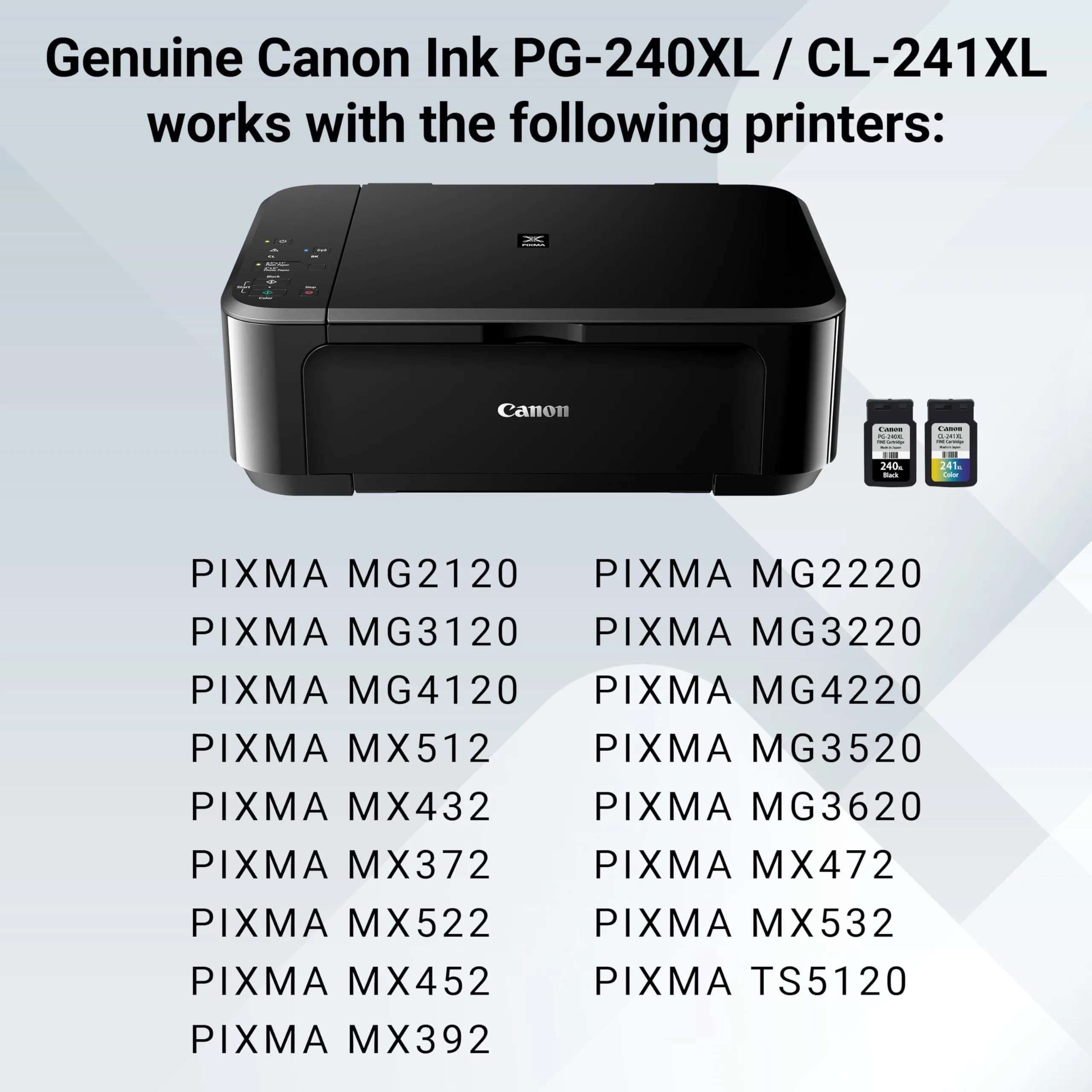 Canon Genuine Ink PG-240 XL/CL-241 XL Value Pack (2 Cartridges, 24 Ink Units Total) | Compatible with Canon PIXMA Printers - view 5
