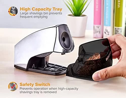 Bostitch Office Electric Pencil Sharpener Pack of 6 | Heavy-Duty Stall-Free Motor thumbnail 3