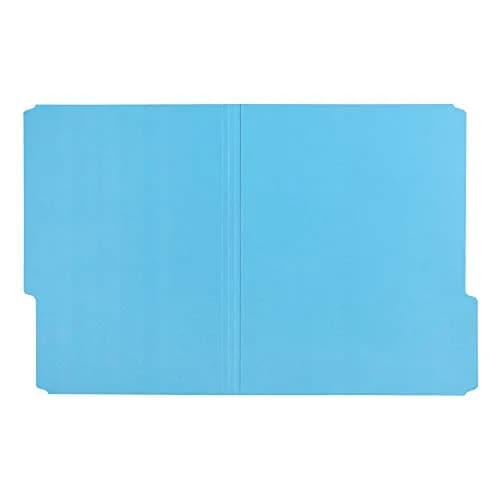 Amazon Basics File Folders for Organization, Letter Size, 1/3 Cut Tab, Blue, Pack of 360 | 360 Folders for Everyday Filing thumbnail 3