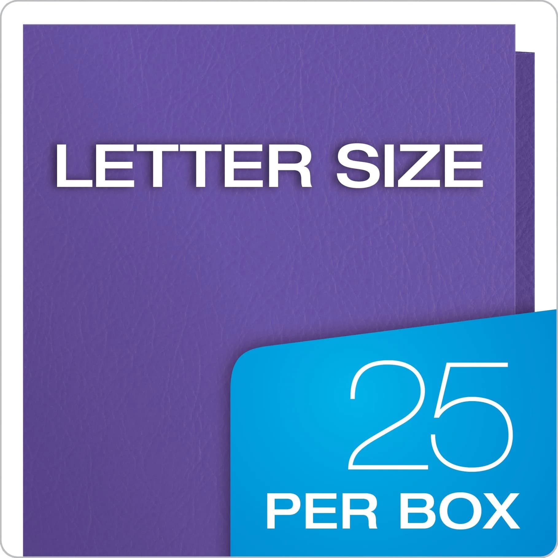 Oxford Two Pocket Folders Textured Paper Purple Letter Size, 25 Count (Pack of 5) | Premium Textured Paper for School & Office - view 6